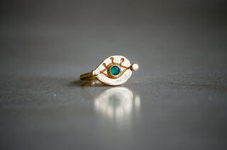 Good Juju Signet Ring - Green Agate