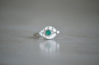 Good Juju Signet Ring - Green Agate