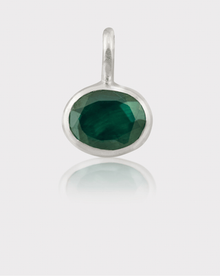 Epiphany Charm - Green Quartz | Silver