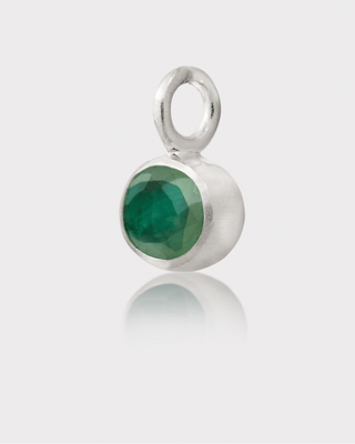 Epiphany Charm - Green Quartz | Silver