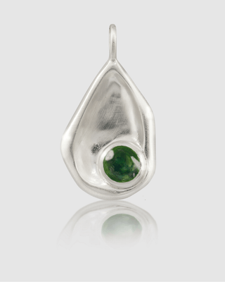 Intuition Charm - Green Quartz | Silver