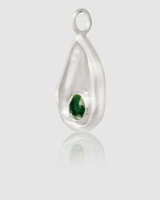 Intuition Charm - Green Quartz | Silver