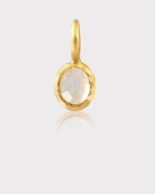 Glimmer Charm - Moonstone | Gold