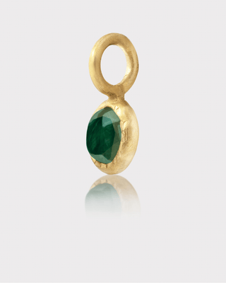 Glimmer Charm - Green Quartz | Gold