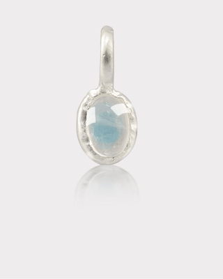 Glimmer Charm - Moonstone | Silver