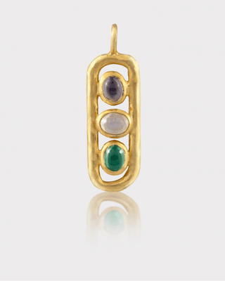 Of The Earth Cartouche Charm | Gold