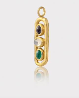 Of The Earth Cartouche Charm | Gold