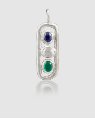 Of The Earth Cartouche Charm | Silver