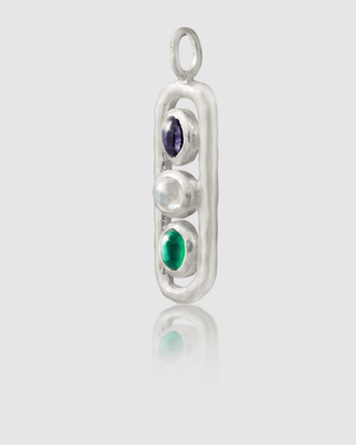 Of The Earth Cartouche Charm | Silver