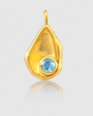 Intuition Charm - Blue Topaz | Gold