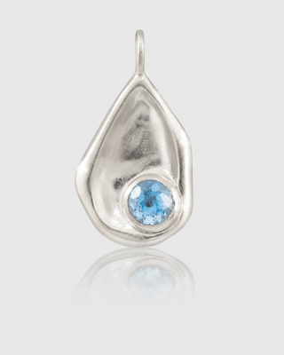 Intuition Charm - Blue Topaz | Silver